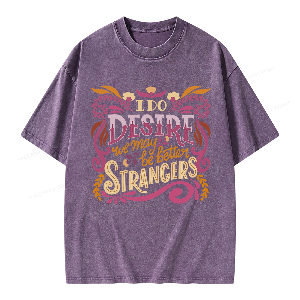 Pagewings Better Strangers Unisex Washed T-shirt