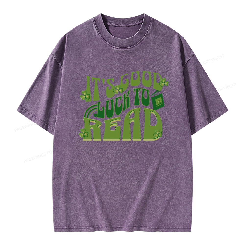 Pagewings St Patricks Day Librarian Sweatshirt Unisex Washed T-shirt