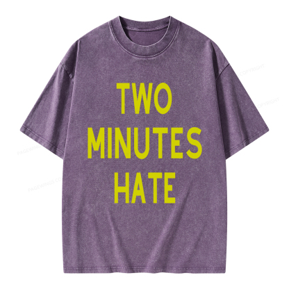 Pagewings Two Minutes Hate From 1984 Unisex Washed T-shirt