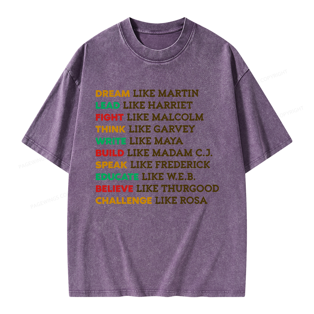 Pagewings Black History Unisex Washed T-shirt