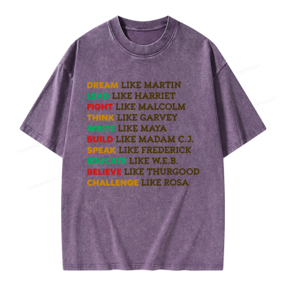 Pagewings Black History Unisex Washed T-shirt