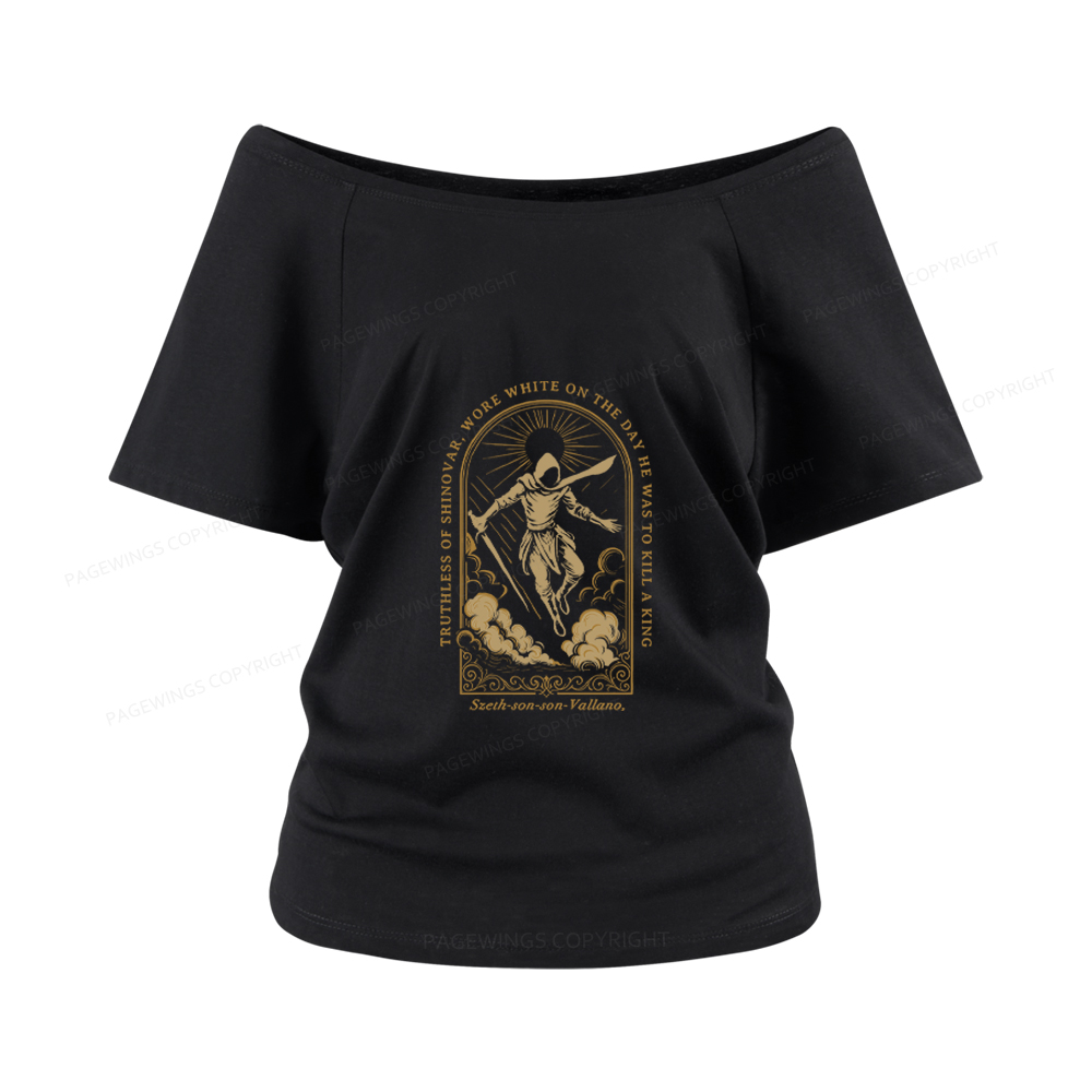 Pagewings Truthless of Shinovar Women Off Shoulder T-shirts