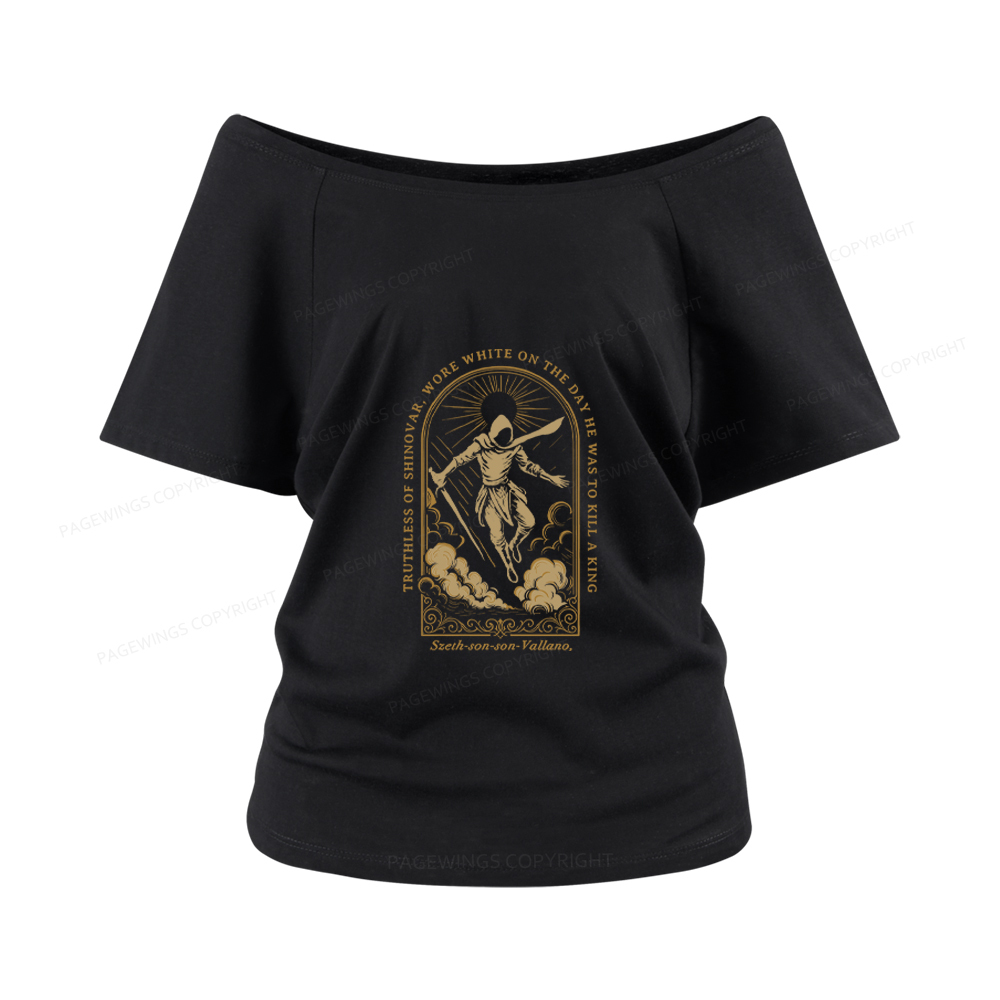 Pagewings Truthless of Shinovar Women Off Shoulder T-shirts