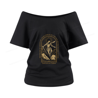 Pagewings Truthless of Shinovar Women Off Shoulder T-shirts
