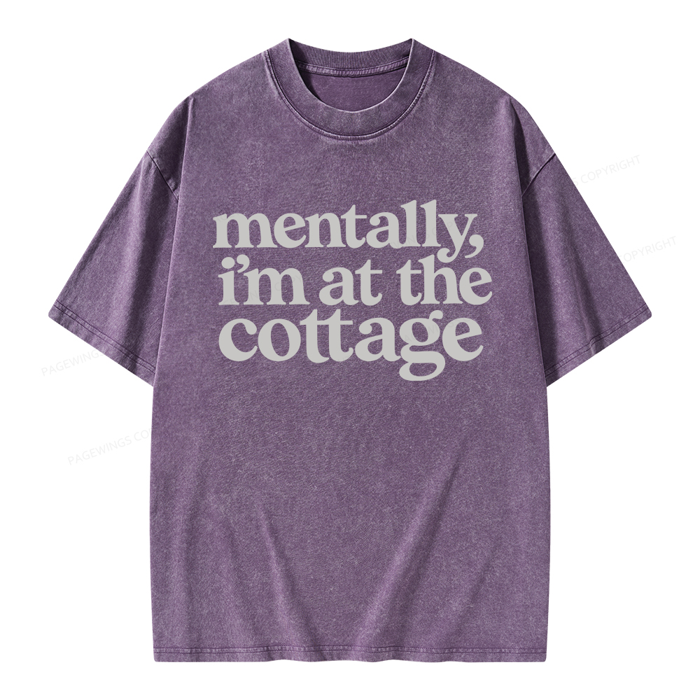 Pagewings At The Cottage Unisex Washed T-shirt
