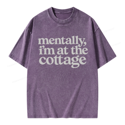 Pagewings At The Cottage Unisex Washed T-shirt