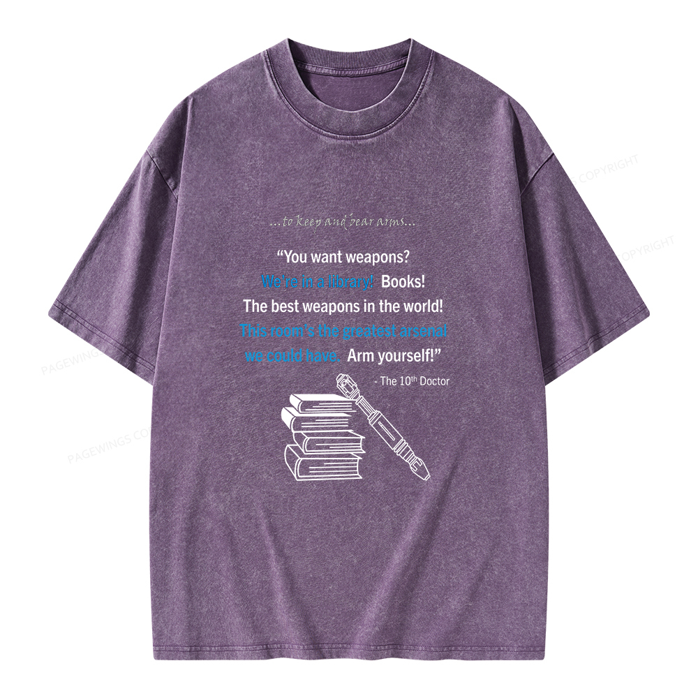 Pagewings We're In A Library Unisex Washed T-shirt