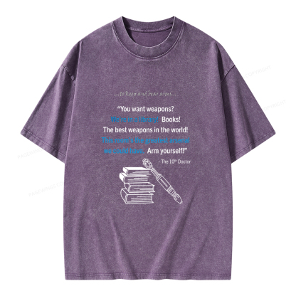Pagewings We're In A Library Unisex Washed T-shirt