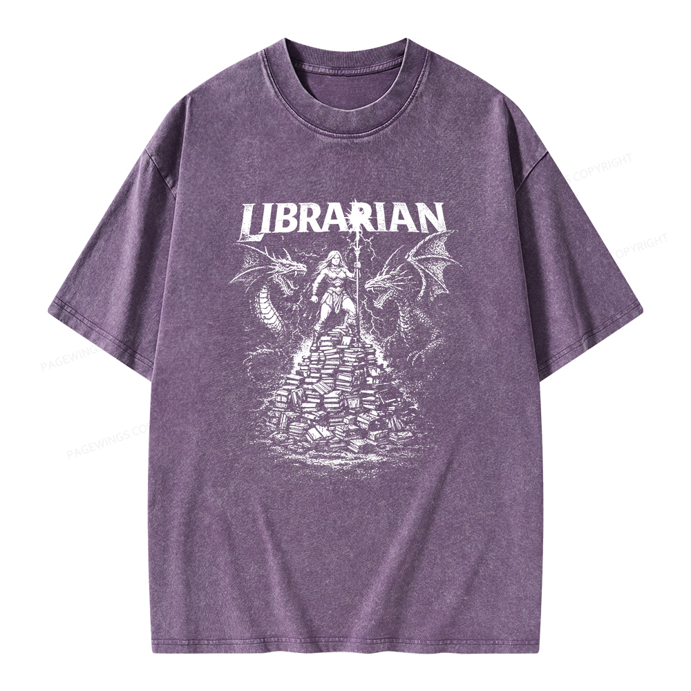 Pagewings Librarian Unisex Washed T-shirt