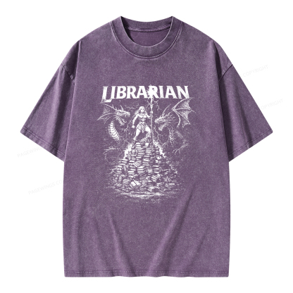 Pagewings Librarian Unisex Washed T-shirt