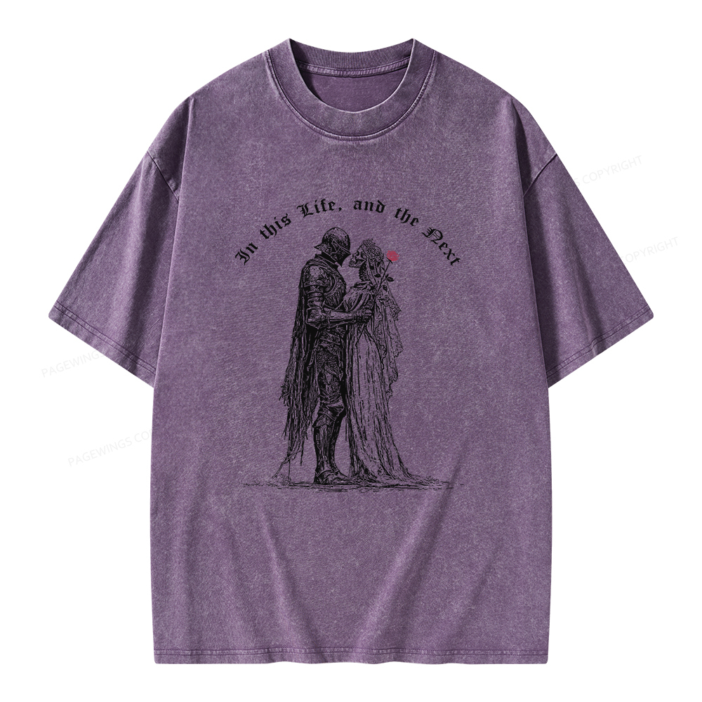 Pagewings Gothic Knight Unisex Washed T-shirt