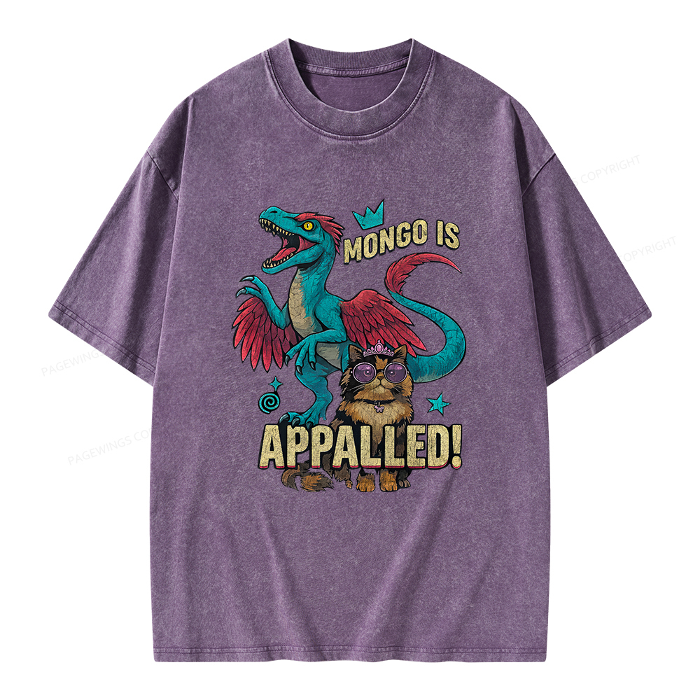 Pagewings Mongo is Appalled Unisex Washed T-shirt