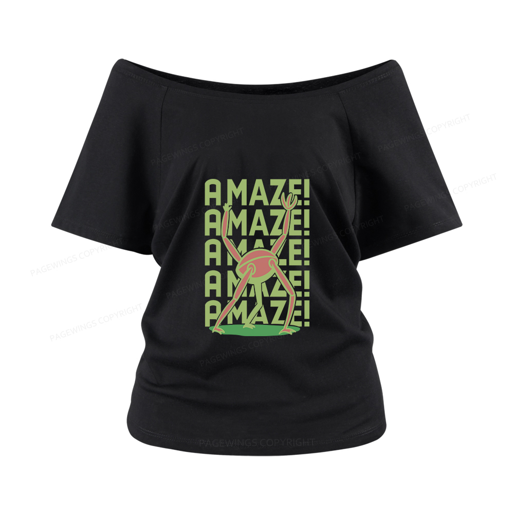 Pagewings Rocky Amaze Women Off Shoulder T-shirts