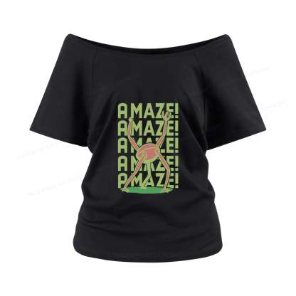 Pagewings Rocky Amaze Women Off Shoulder T-shirts