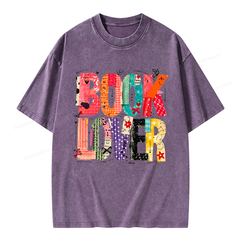 Pagewings Book Lover Unisex Washed T-shirt