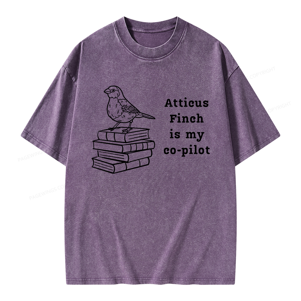 Pagewings Atticus Finch Unisex Washed T-shirt