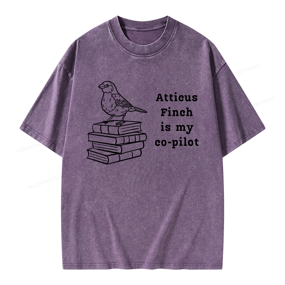 Pagewings Atticus Finch Unisex Washed T-shirt