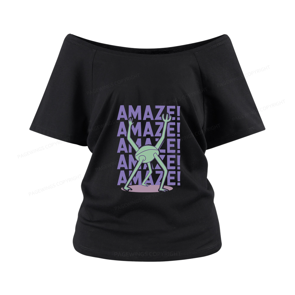 Pagewings Rocky Amaze Women Off Shoulder T-shirts