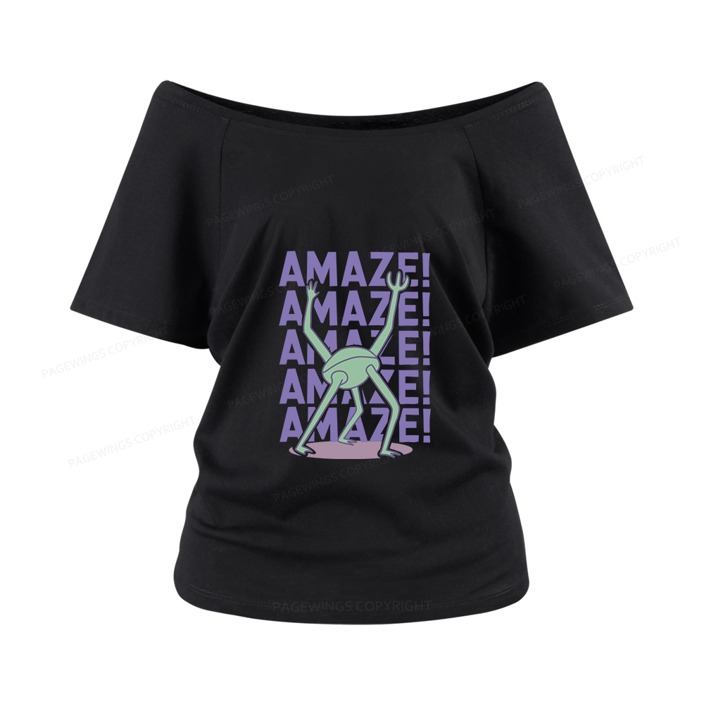 Pagewings Rocky Amaze Women Off Shoulder T-shirts