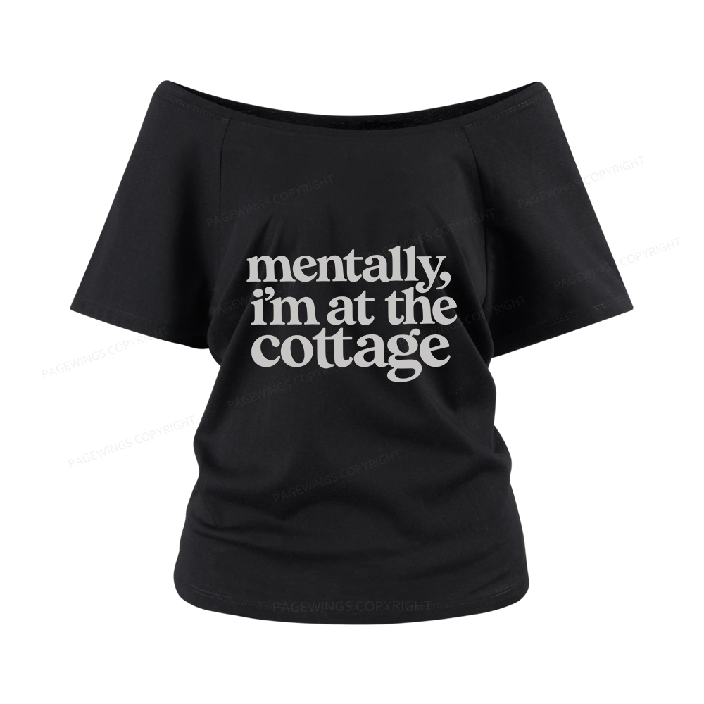Pagewings At The Cottage Women Off Shoulder T-shirts