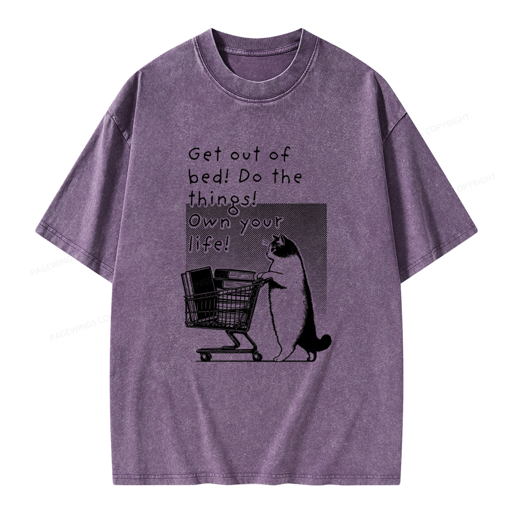 Pagewings Do The Things! Own Your Life Unisex Washed T-shirt