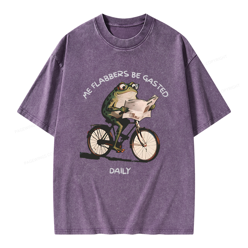 Pagewings Me Flabbers Be Gasted Daily Unisex Washed T-shirt