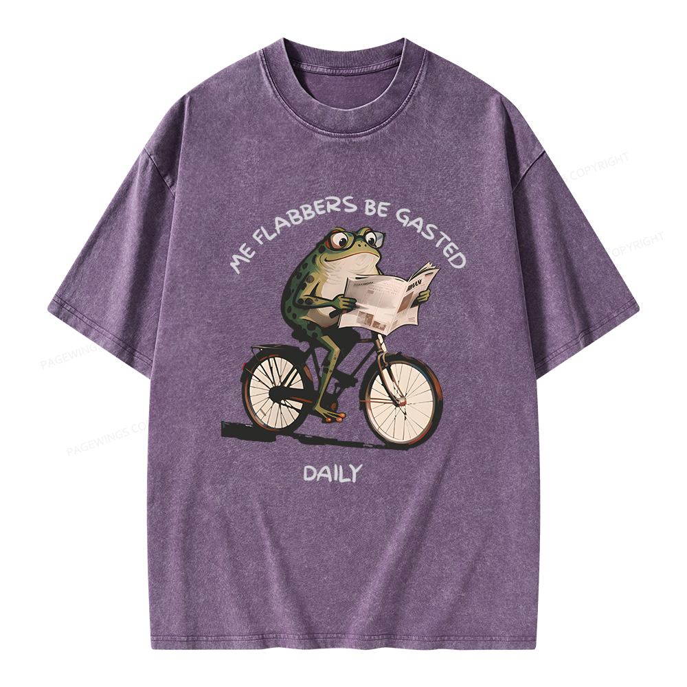 Pagewings Me Flabbers Be Gasted Daily Unisex Washed T-shirt