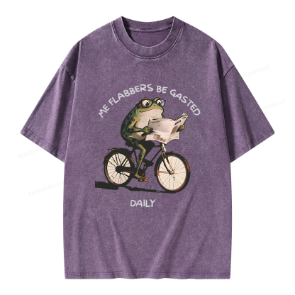 Pagewings Me Flabbers Be Gasted Daily Unisex Washed T-shirt