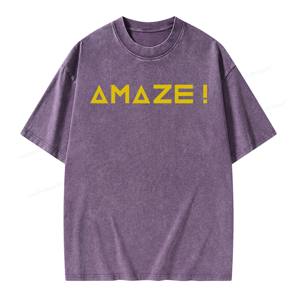 Pagewings Amaze Unisex Washed T-shirt