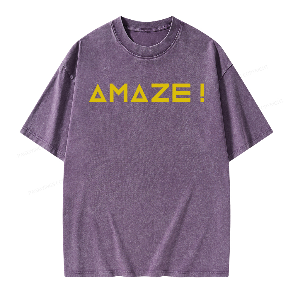 Pagewings Amaze Unisex Washed T-shirt
