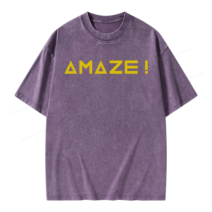 Pagewings Amaze Unisex Washed T-shirt