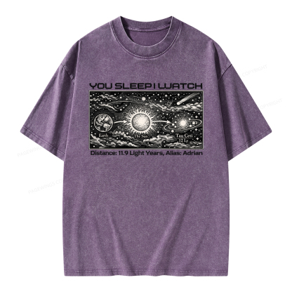 Pagewings Tau Ceti Unisex Washed T-shirt