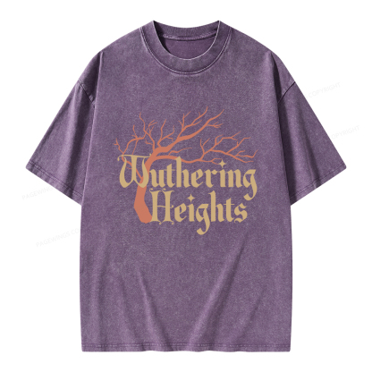 Pagewings Gothic Bookworm Unisex Washed T-shirt