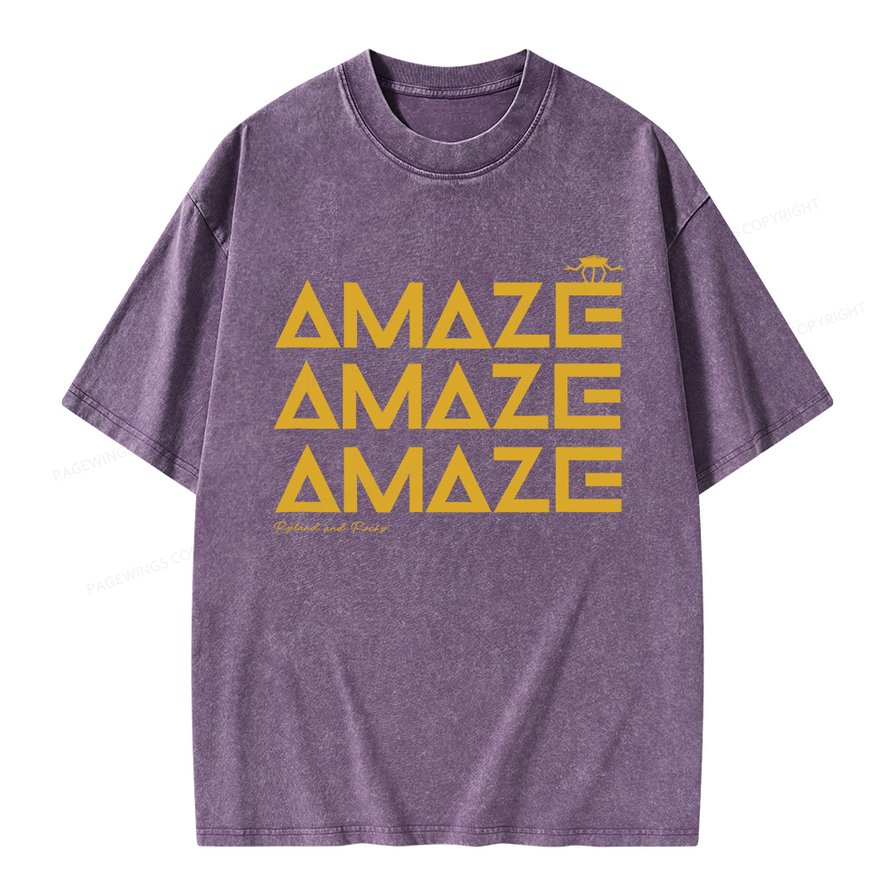 Pagewings Amaze Unisex Washed T-shirt