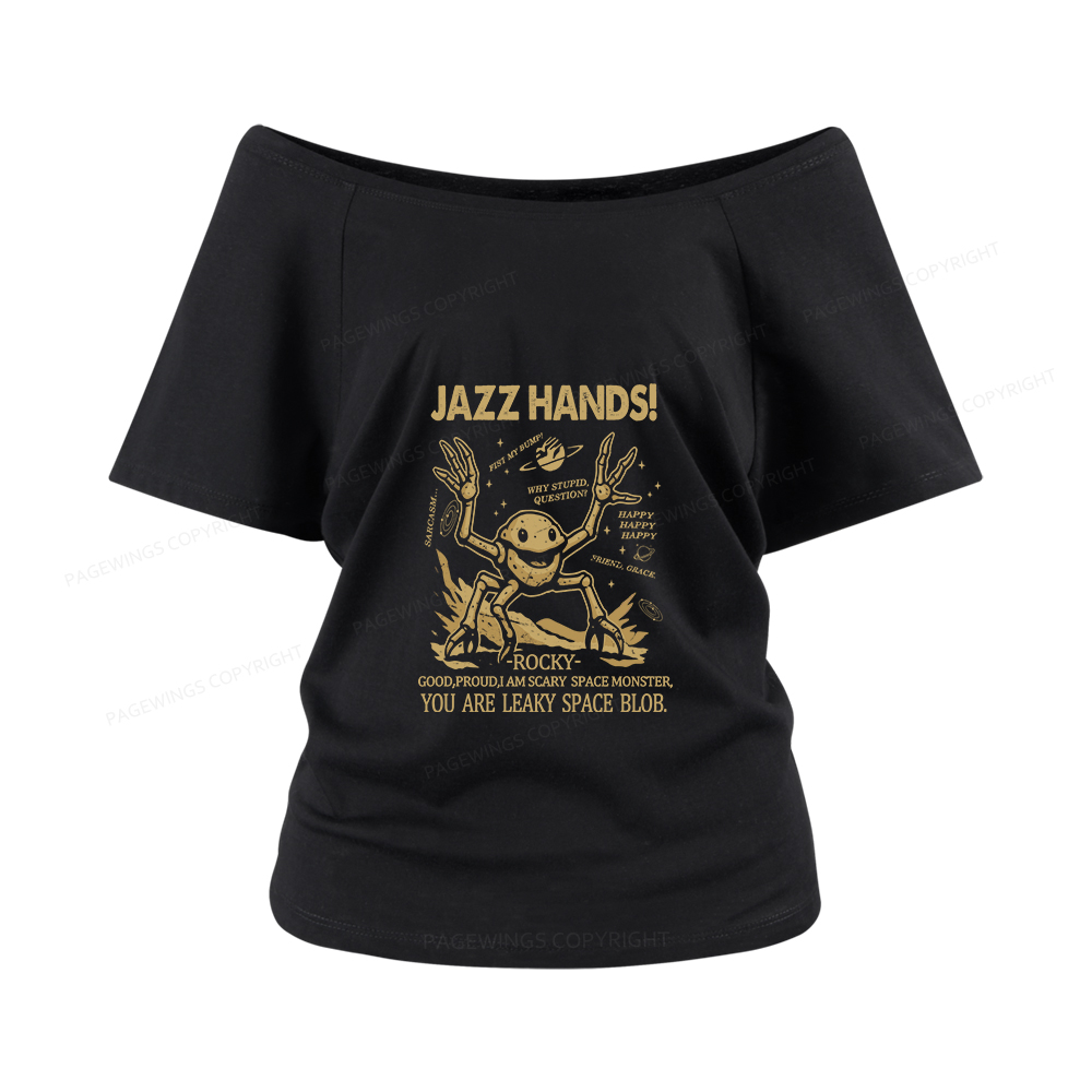 Pagewings You Sleep I Watch Women Off Shoulder T-shirts