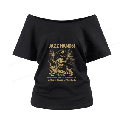 Pagewings You Sleep I Watch Women Off Shoulder T-shirts