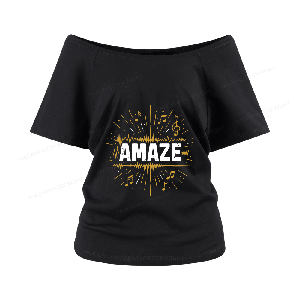 Pagewings Amaze Women Off Shoulder T-shirts