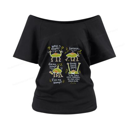 Pagewings Rocky Amaze Book Lover Women Off Shoulder T-shirts