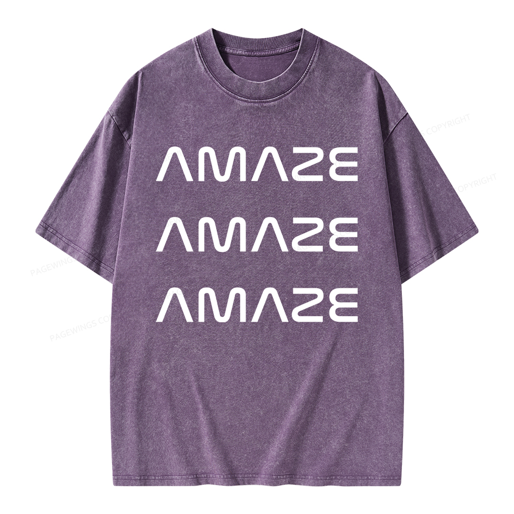 Pagewings Amaze Unisex Washed T-shirt