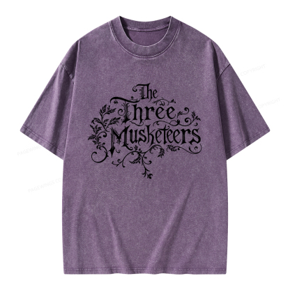 Pagewings Musketeers Unisex Washed T-shirt