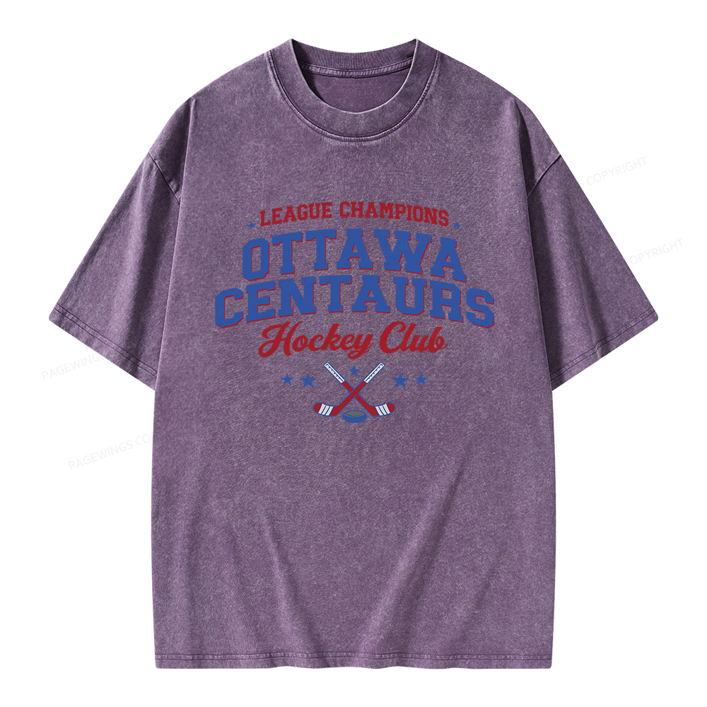 Pagewings Hockey Romance Unisex Washed T-shirt