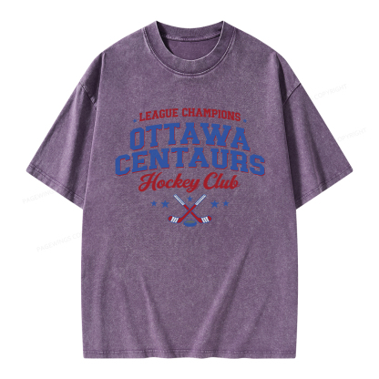Pagewings Hockey Romance Unisex Washed T-shirt