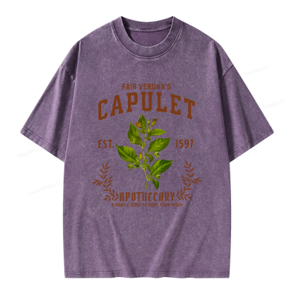 Pagewings Capulet Unisex Washed T-shirt