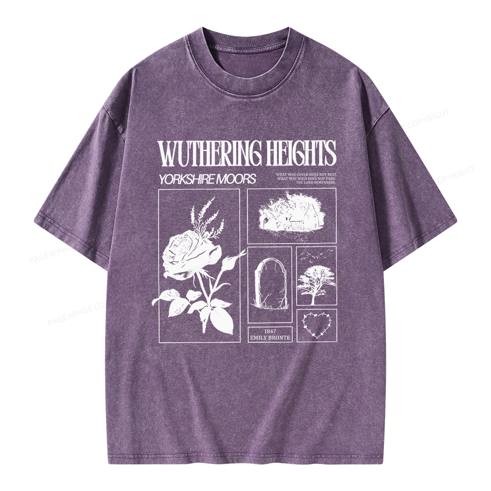 Pagewings Literary Quote Unisex Washed T-shirt