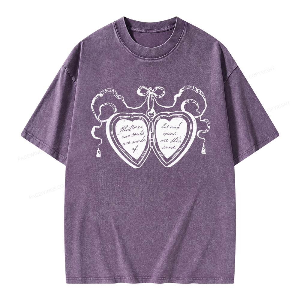 Pagewings Whatever Our Souls Are Made Of Unisex Washed T-shirt