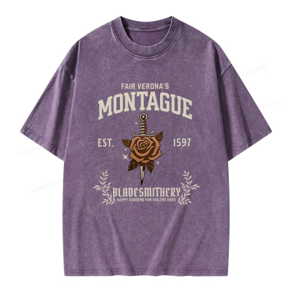 Pagewings Montague Unisex Washed T-shirt