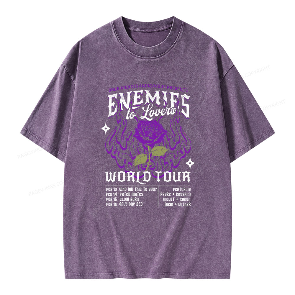 Pagewings Enemies To Lovers Comfort Colors Unisex Washed T-shirt