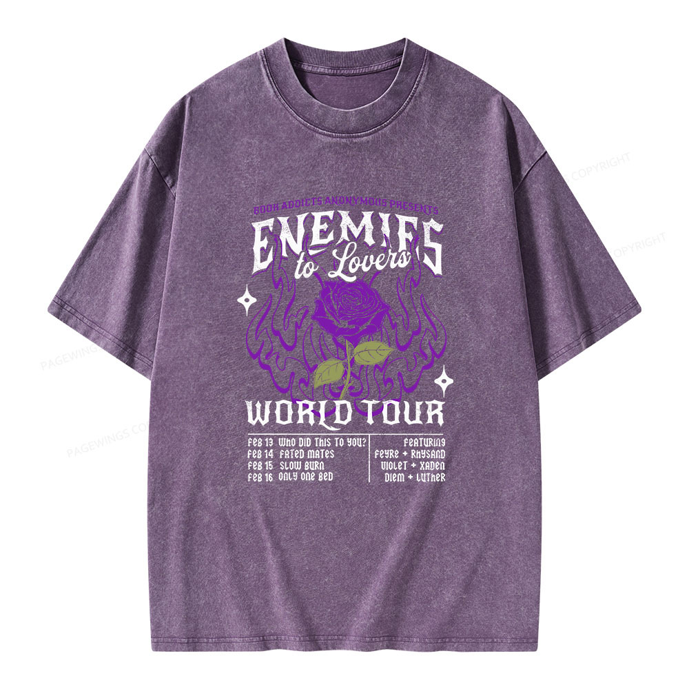 Pagewings Enemies To Lovers Comfort Colors Unisex Washed T-shirt