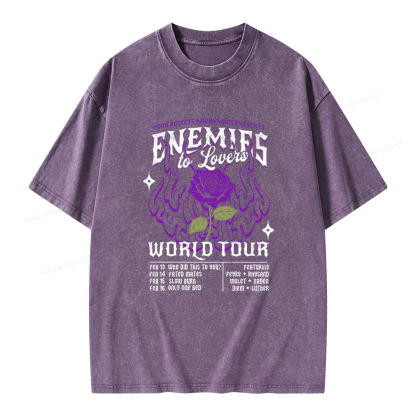Pagewings Enemies To Lovers Comfort Colors Unisex Washed T-shirt