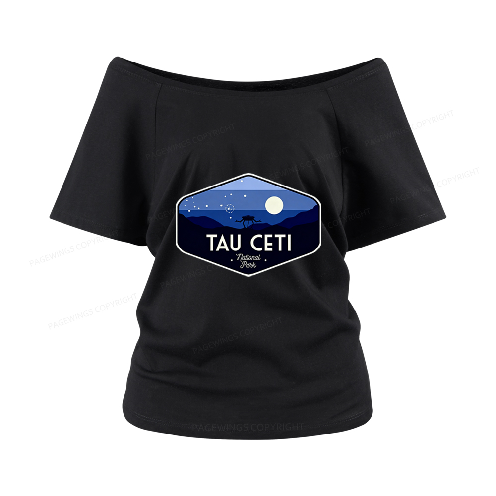 Pagewings Tau Ceti Women Off Shoulder T-shirts